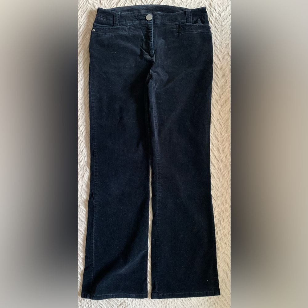 CONRAD C COLLECTION | 10 | black straight leg high waisted 98% cotton 2%spandex